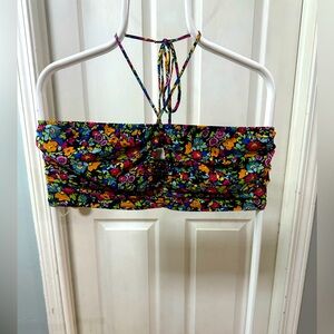 Floral Halter Crop Top